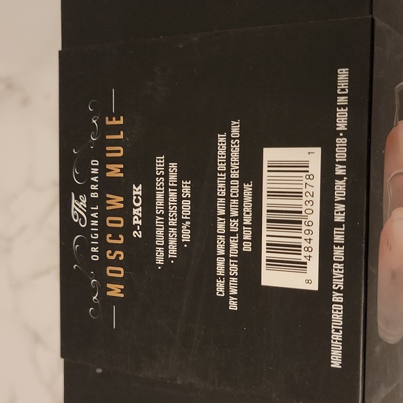 copper Moscow Mule Set of two mugs NWT NEW - Picture 7 of 7